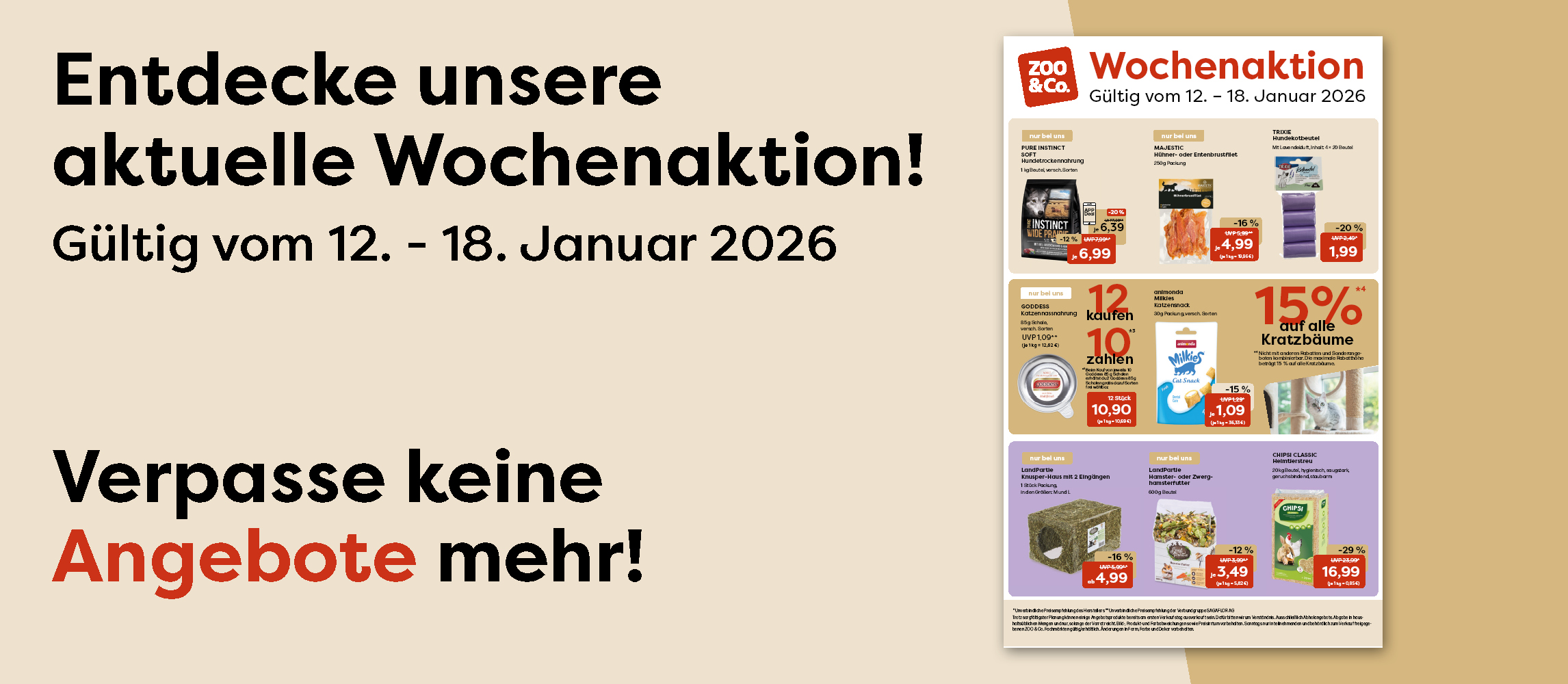 Entdecke unsere aktuelle Wochenaktion vom 12. - 18.01.2026!