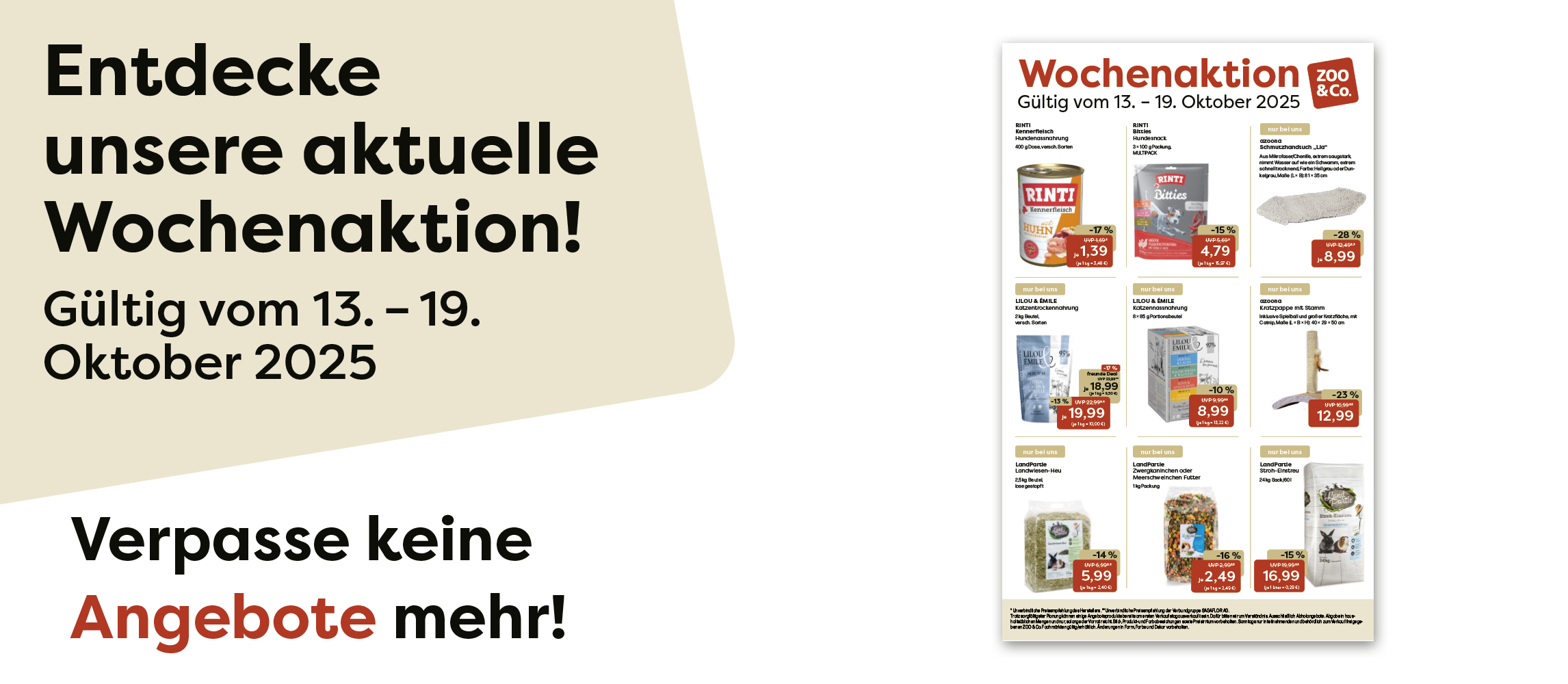 Entdecke unsere neue Wochenaktion vom 13.10.-19.10.